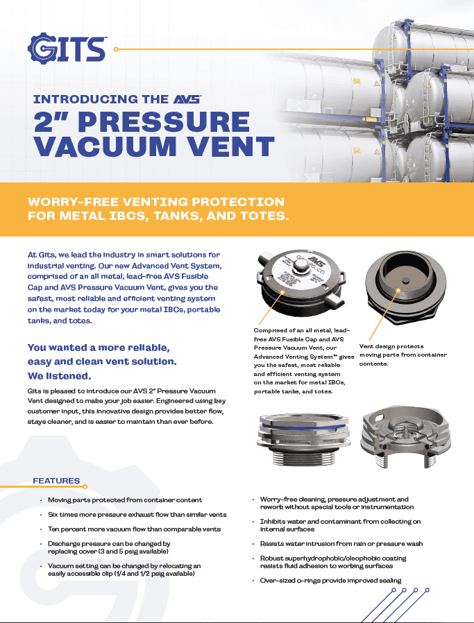 Pressure Vacuum Vent