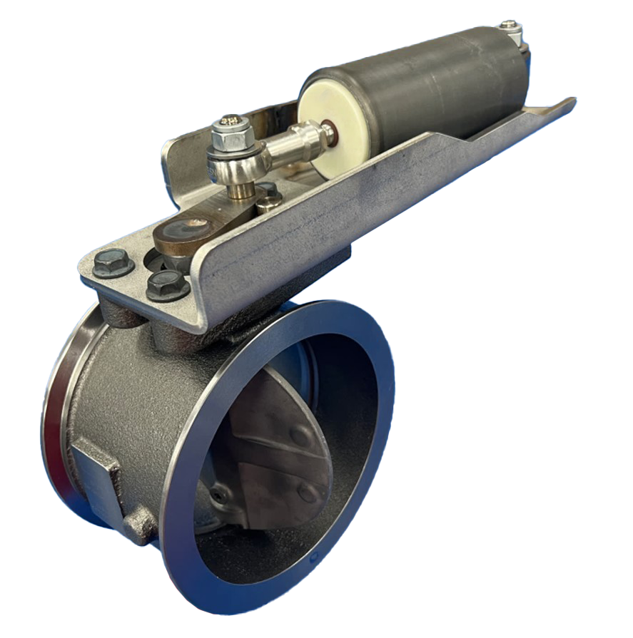 Pneumatic exhaust brake valve